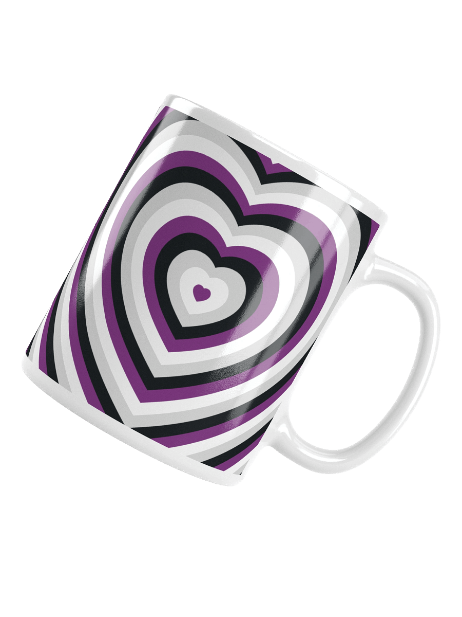 Asexual Pride Hearts Mug (Left-handed) product image (5)