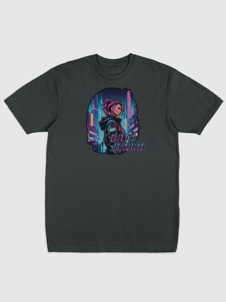 Neon Cyberpunk Data Junkie Tee product image (1)