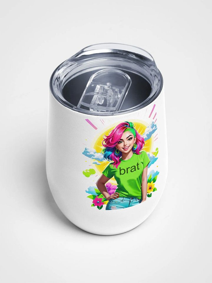 Brat - Wine Tumbler Cup - 12 oz - High-Grade Stainless Steel - v5 product image (2)