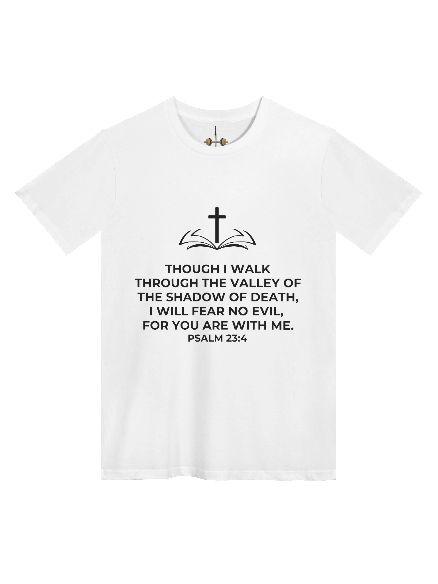 Psalm 23:4 Unisex Tee [Dark] product image (21)