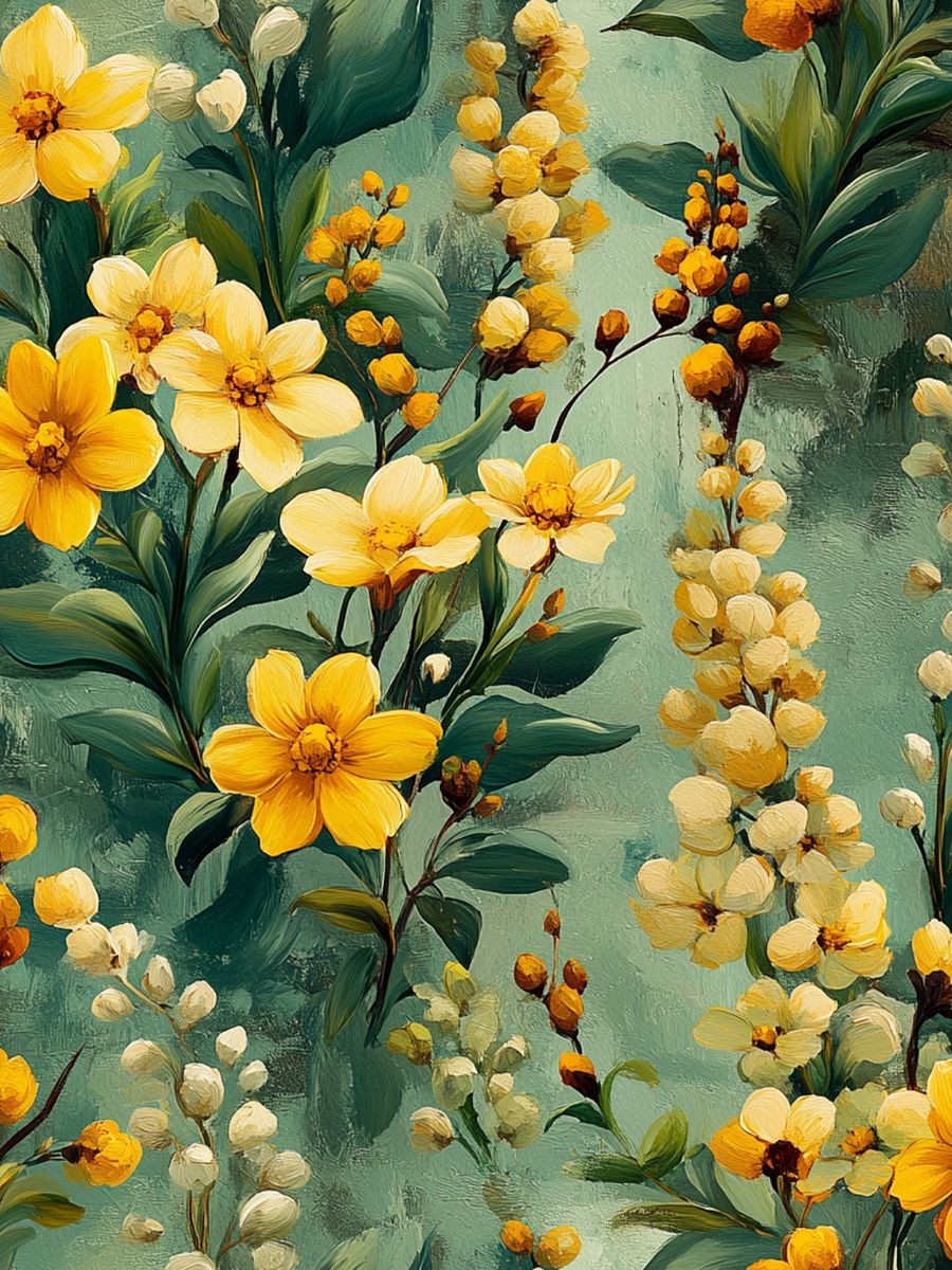 Floral Patterns 100 Images Bundle + 2 Free Cards Digital Download product image (4)