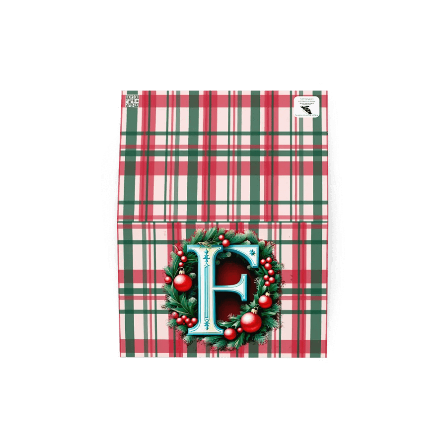 Christmas Monogram Letter F(5) Card product image (4)