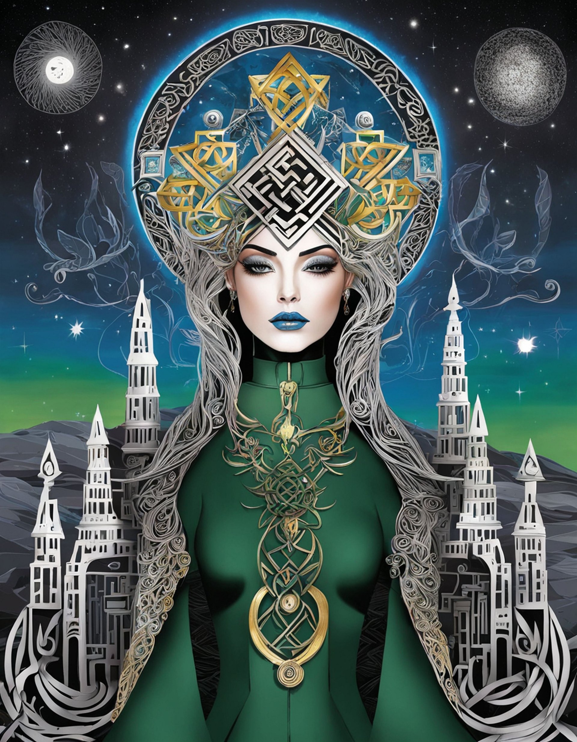 Winter Wiccan 11 - Instant Download product image (1)