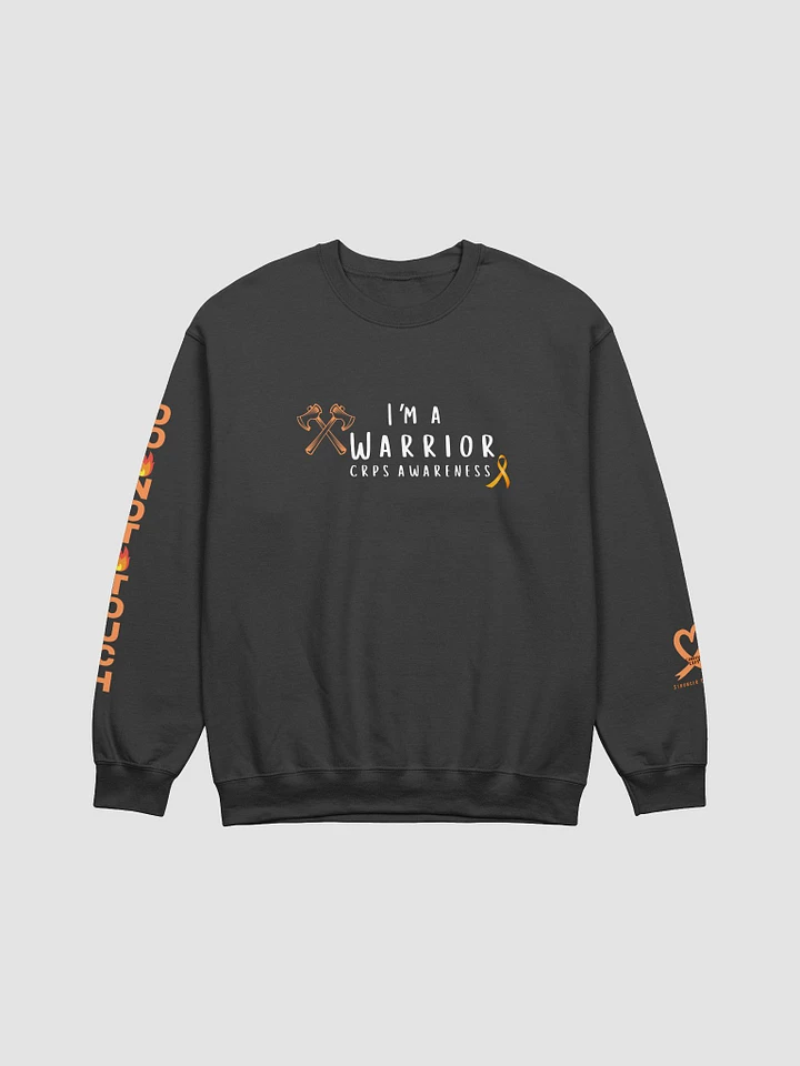 I'm a Warrior CRPS Awareness Do Not Touch RIGHT Arm Crewneck Sweatshirt (Masculine Design Unisex Fit) product image (1)