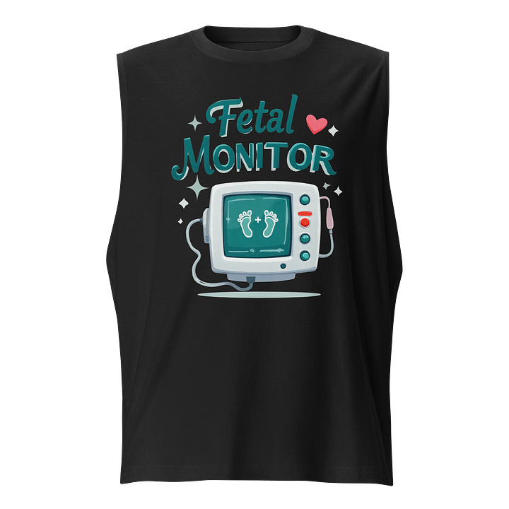 Miracle Footprints Fetal Monitor Illustration Muscle Tank product image (1)
