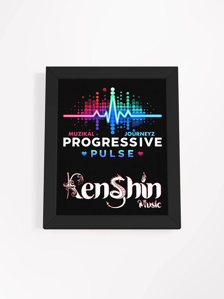 Progressive Pulse Soundwave Framed Poster product image (1)