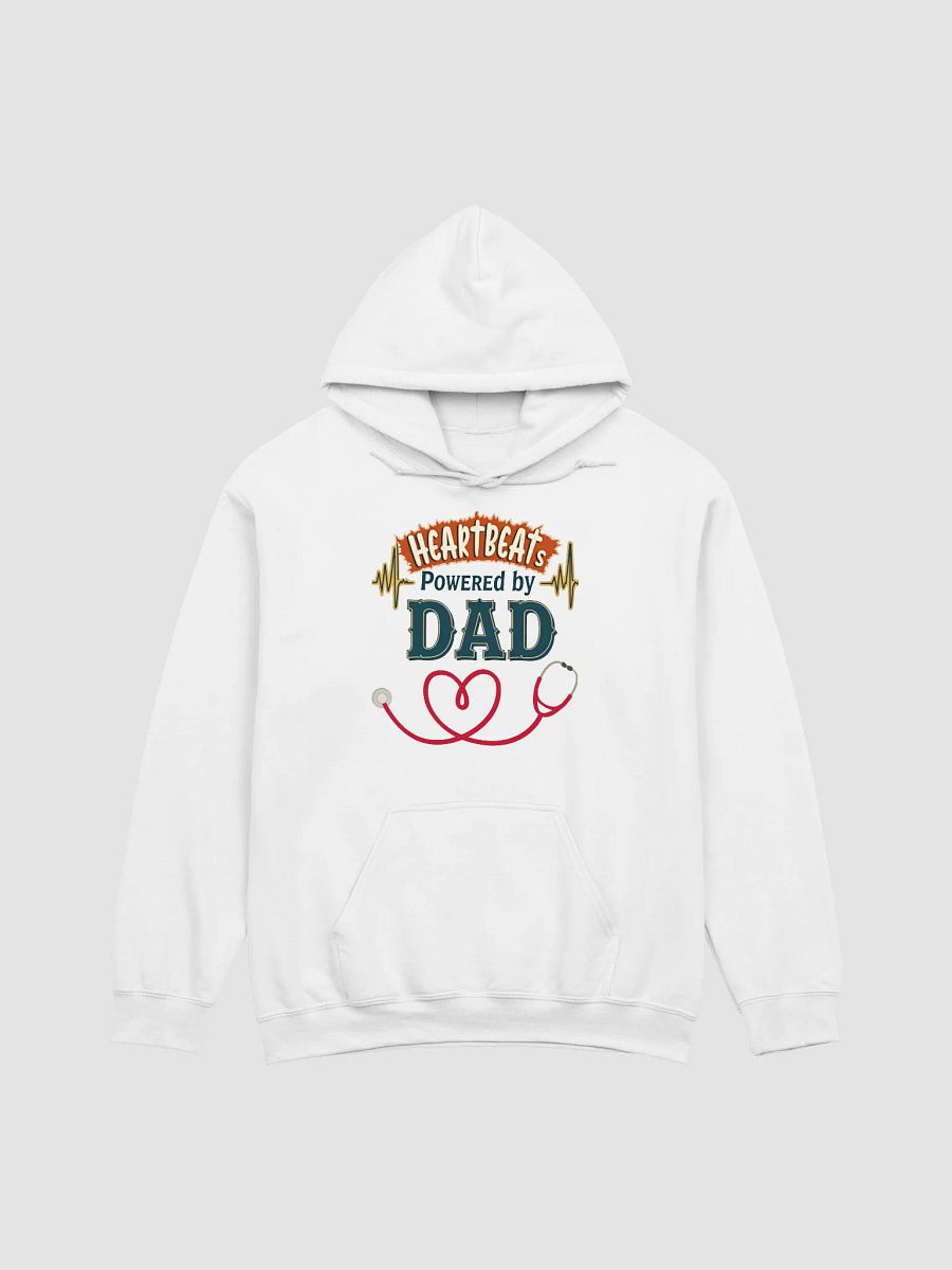 Heartbeats Powered by dad Hoodie product image (7)