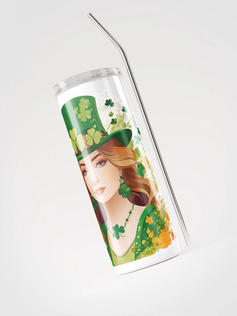 Boho St Patrick’s Day Lady Thermal Tumbler product image (3)