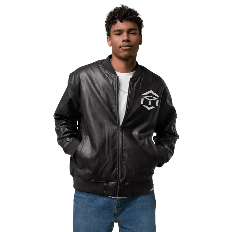 TET Leather Bomber Jacket product image (3)