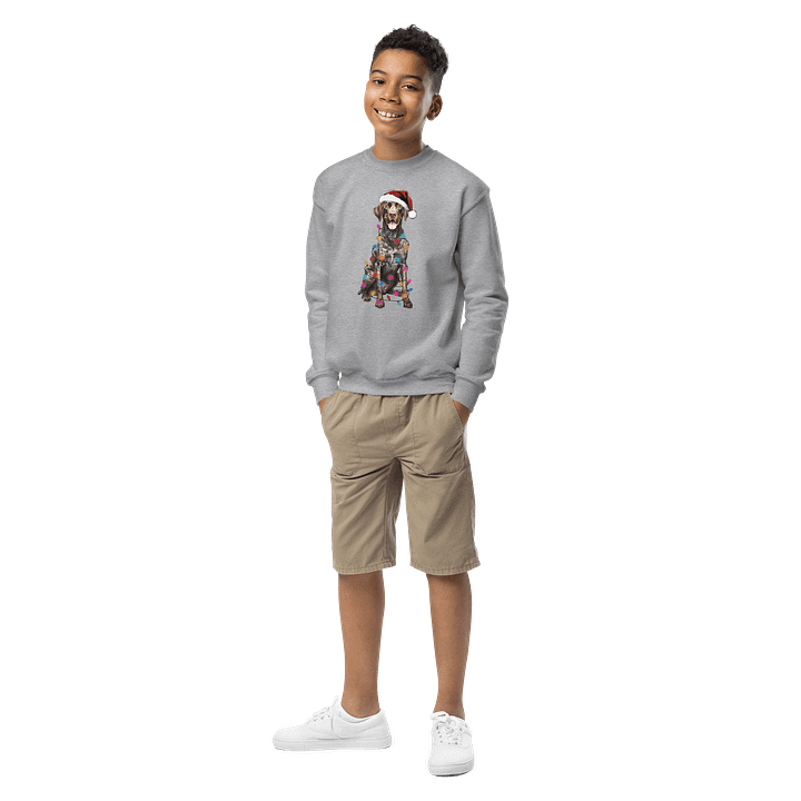 Funny Christmas German Shorthaired Pointer Youth Sweatshirt product image (5)