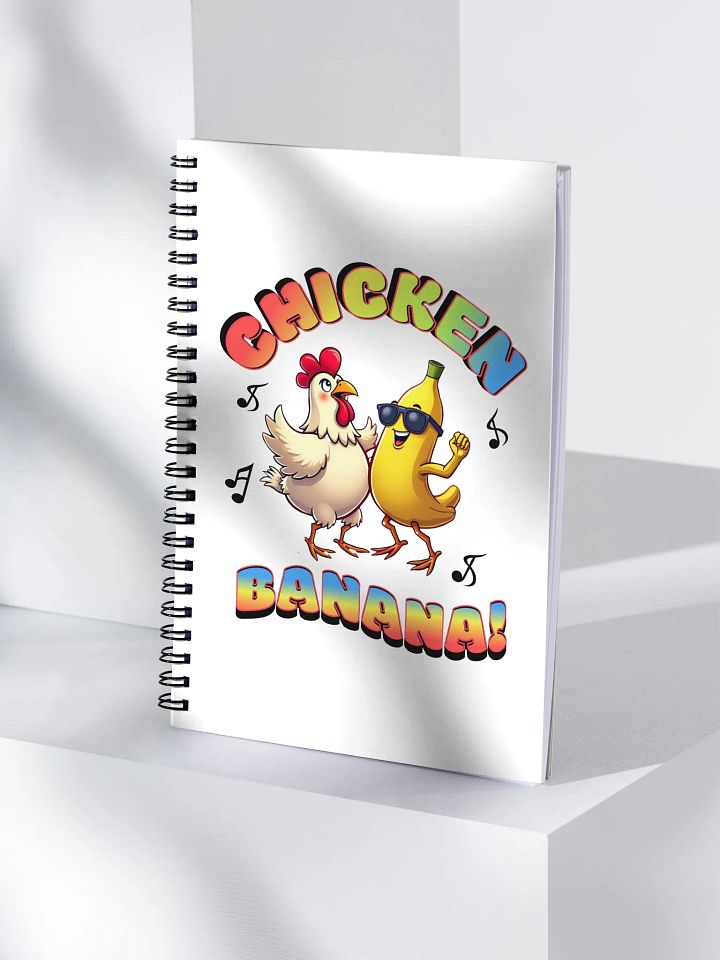 Chicken Banana Dancing Spiral Notebook product image (1)