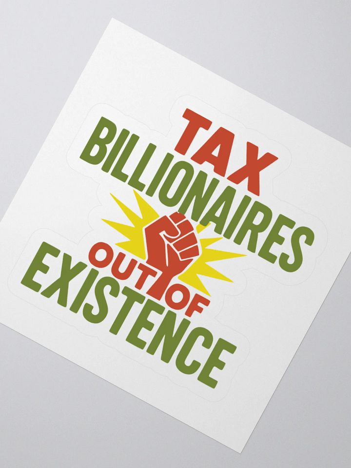 Tax Billionaires Kiss Cut Stickers product image (6)