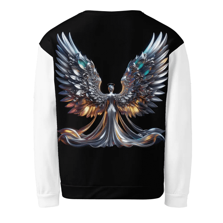 A Silver Angel and Cross - Unisex Sweatshirt #1 product image (2)