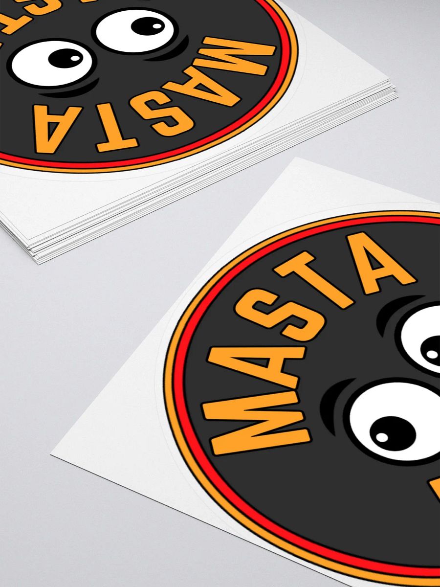 Masta Rasta Logo 'Kiss Cut Sticker' product image (10)