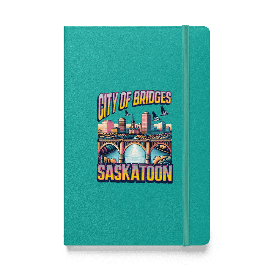 City Of Bridges Saskatoon Skyline Hardcover Journal product image (1)