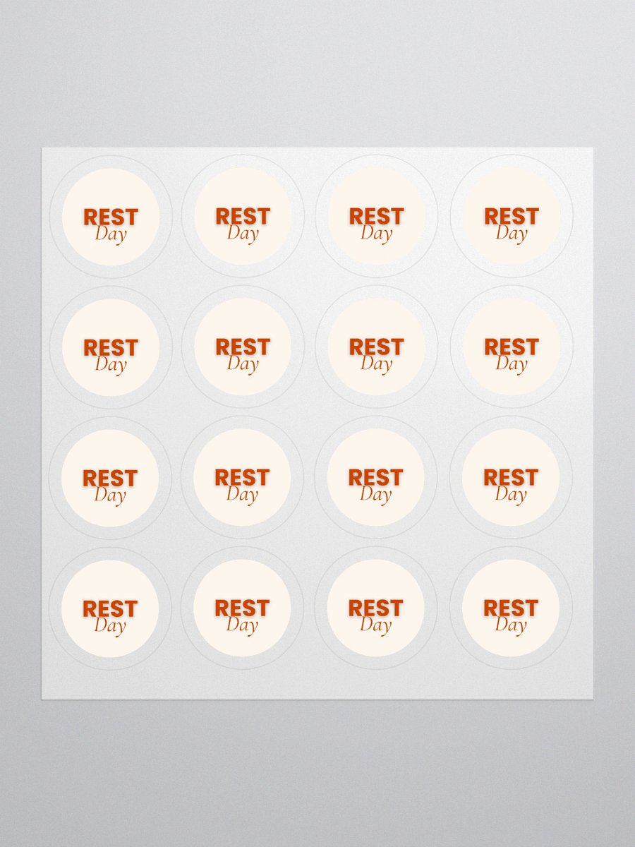 Rest Day Stickers product image (1)