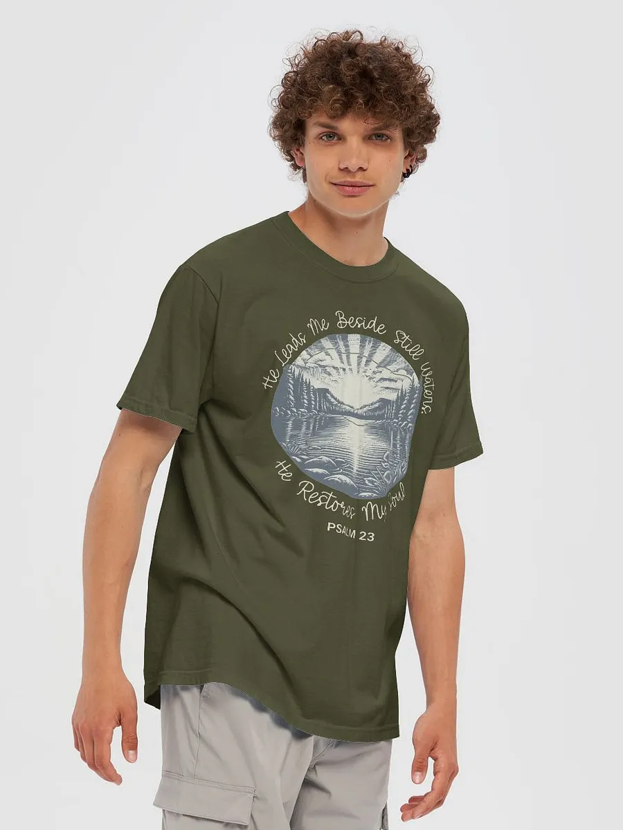 He Leads Me Beside Still Waters Tee product image (9)