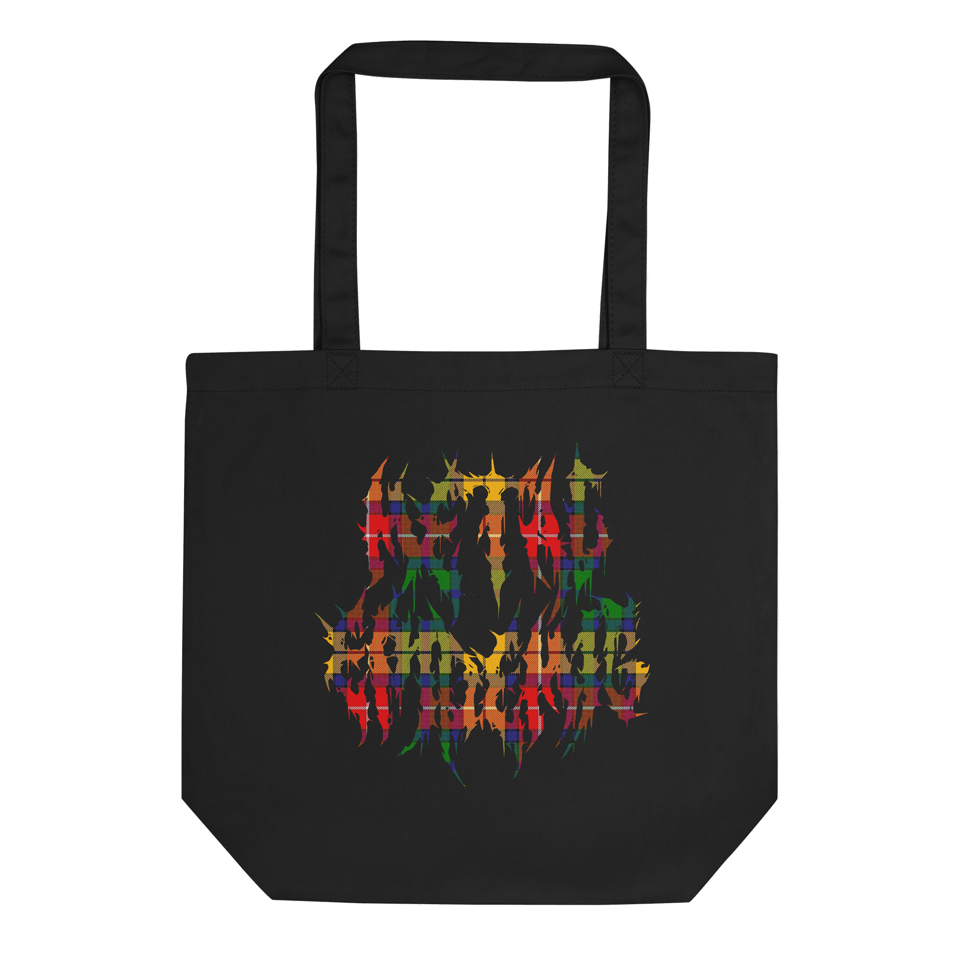 Metal Epidemic Canvas Vinyl Tote Bag (Tartan) product image (1)