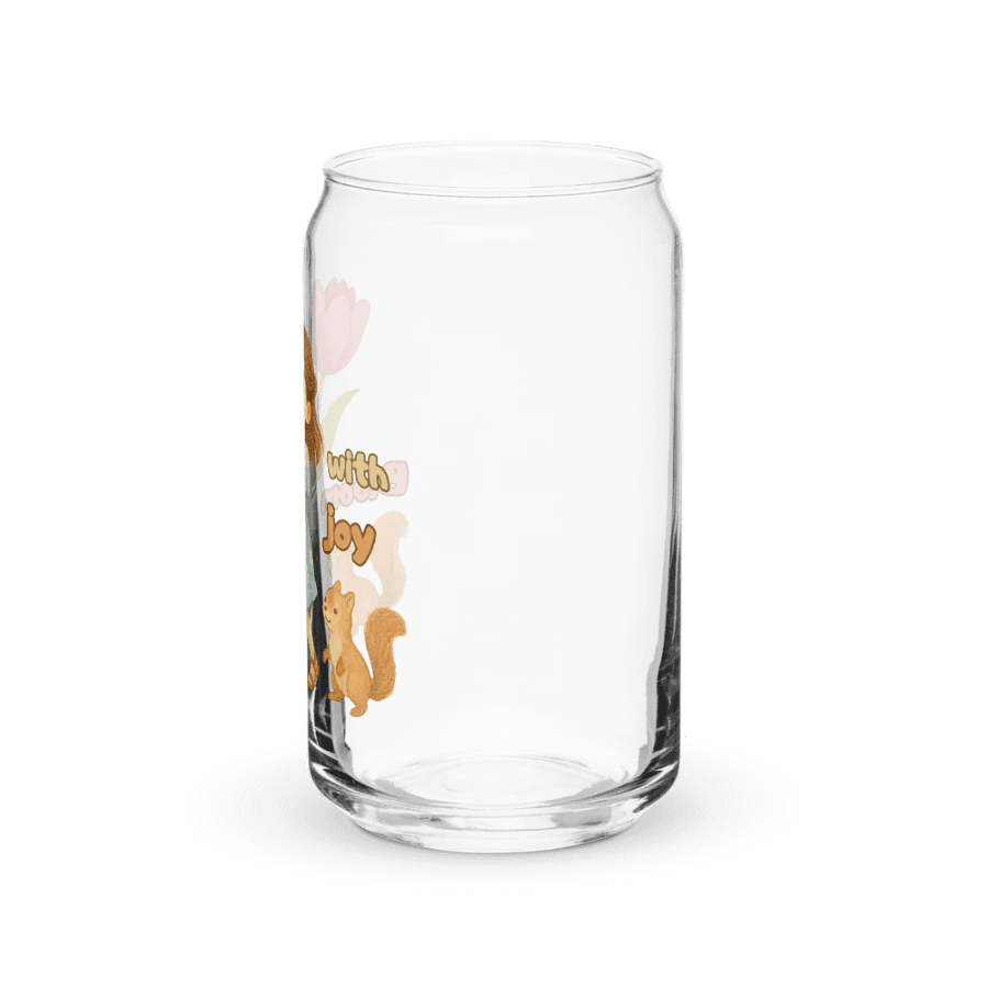 Tulip and Squirrels Can-Shaped Glass product image (7)