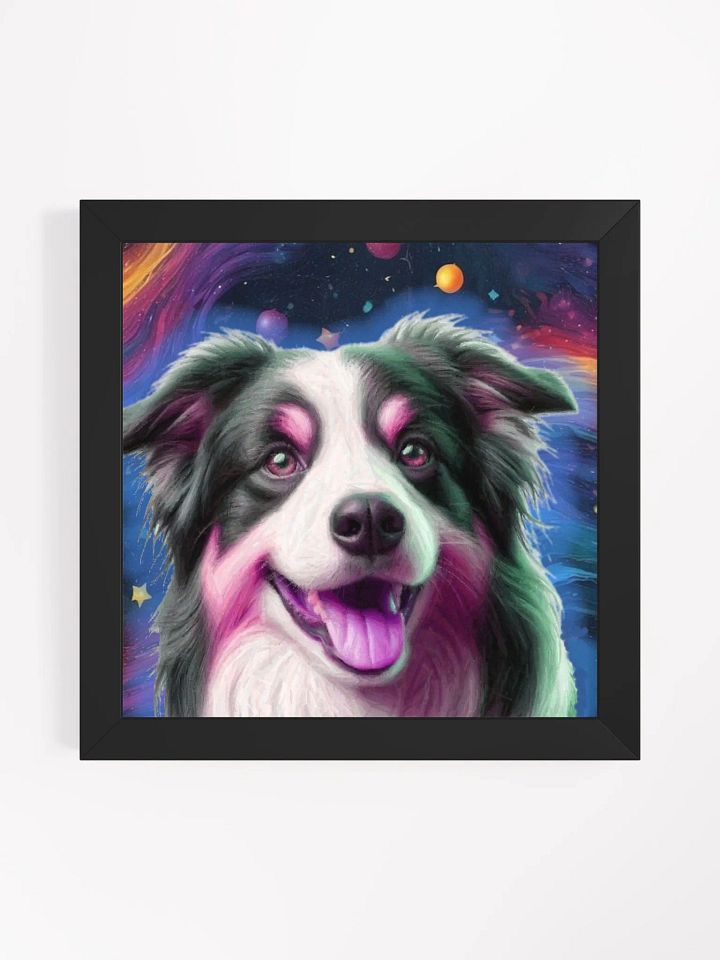 Australian Shepherd Cosmic Colors Framed Wall Art product image (5)