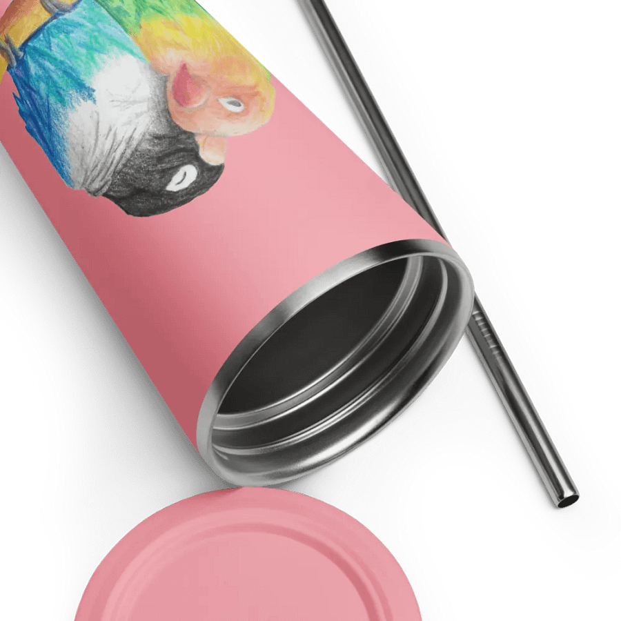 Lovebirds Drawing Straw Cup product image (13)