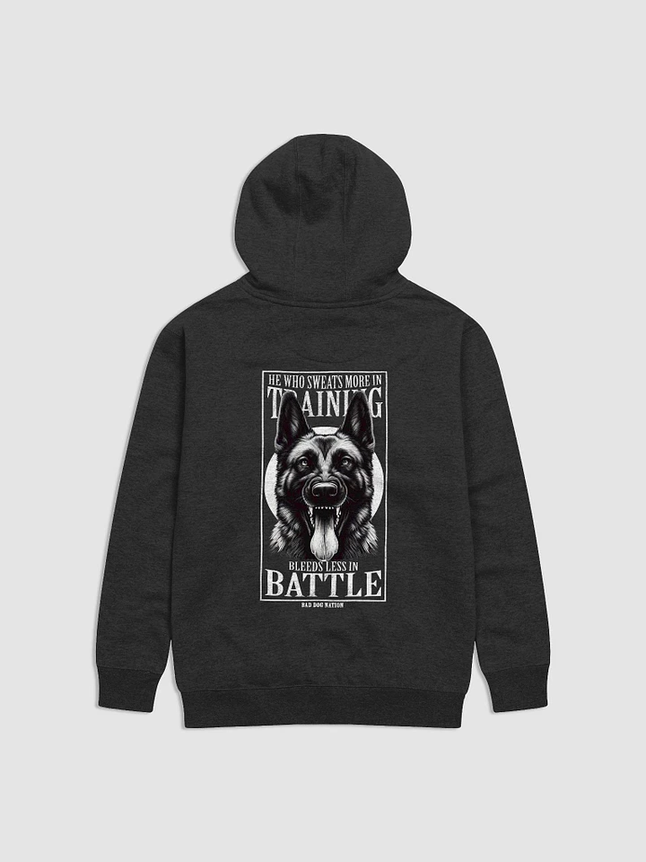 He Who Sweats More in Training Bleeds Less in Battle - Premium Adult Unisex Hoodie product image (1)