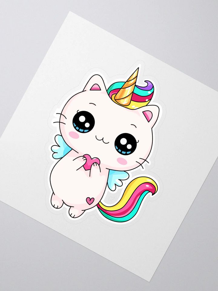 Meowgical Unicorn Kiss Cut Stickers product image (2)