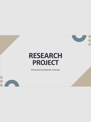 Ivory Black Simple Geometric Research Project Presentation product image (1)