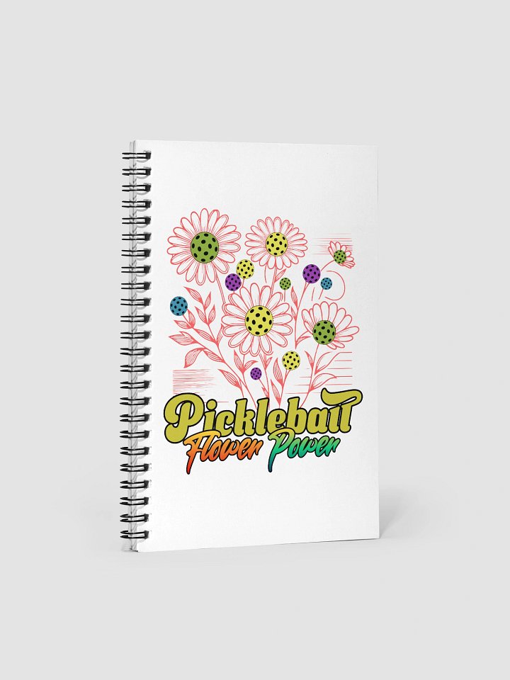 Pickleball Flower Power Spiral Notebook product image (2)