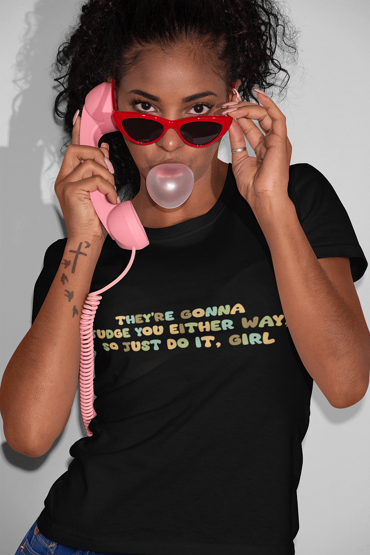 Just Do It, Girl Black T-Shirt product image (1)