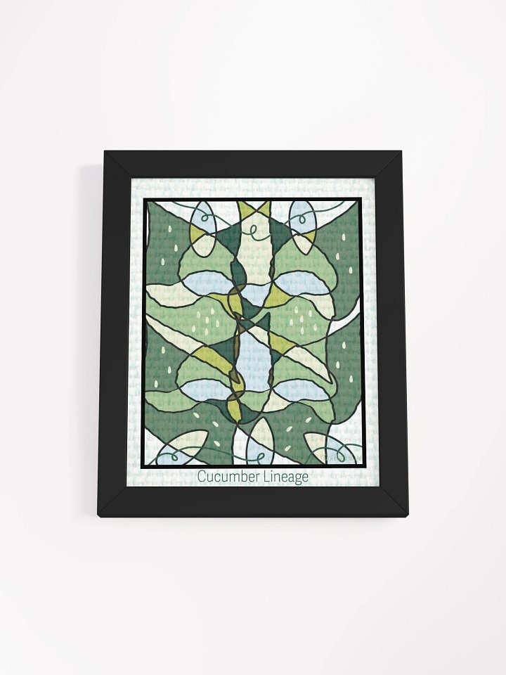 Cucumber Lineage – Framed Symmetrical Art Print product image (1)