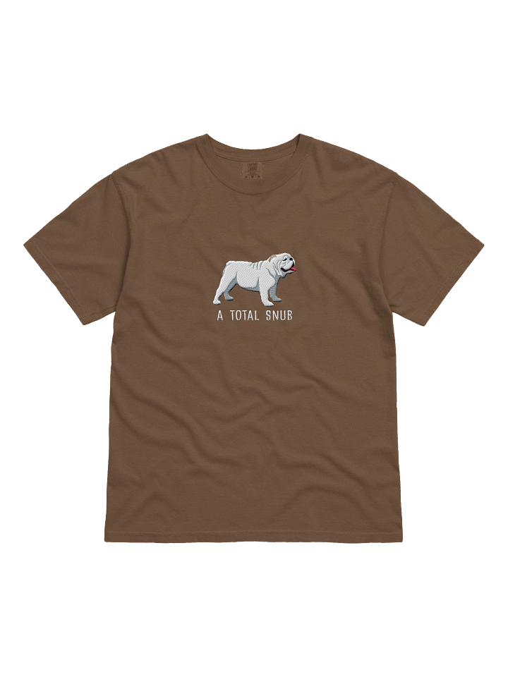 A Total Snub T-Shirt(Embroidered) of an English Bulldog(White) product image (11)