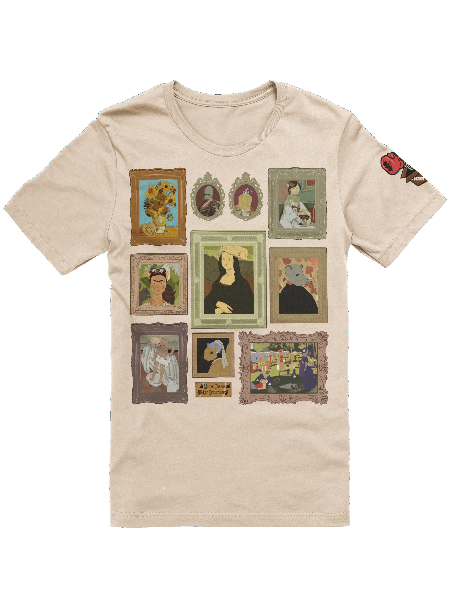 Mouseterpieces – Mouse Cheese Cat Cucumber Gallery Tee product image (1)