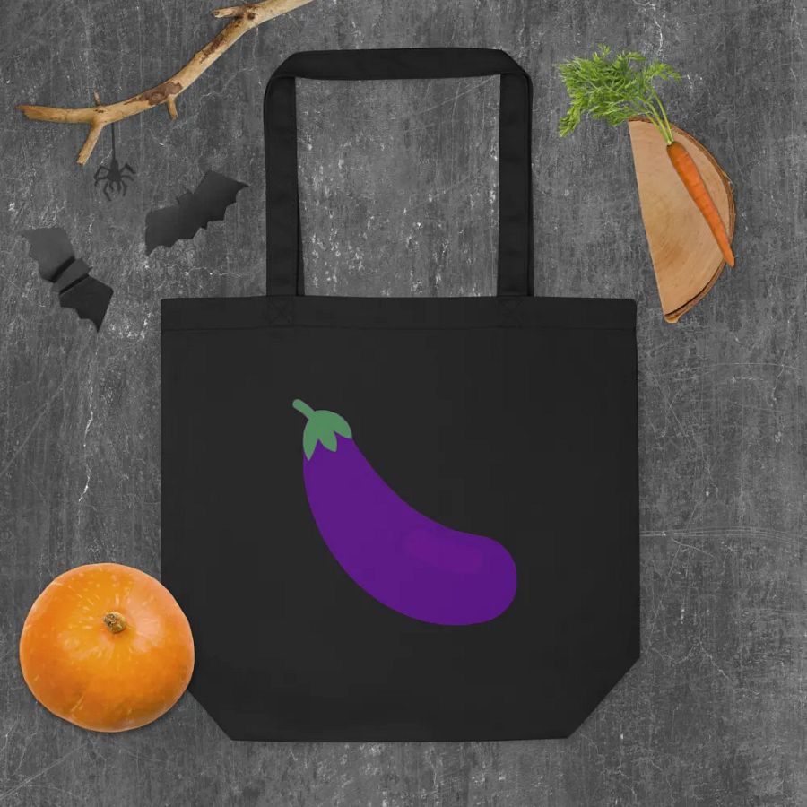 I Love Eggplant Tote Bag product image (10)