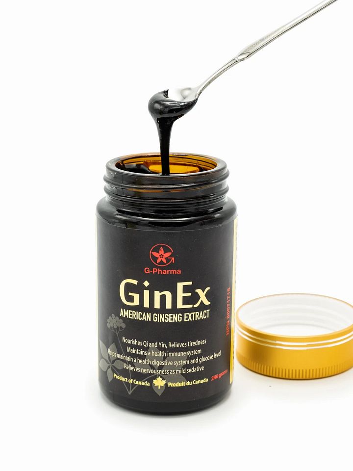 【特惠】GinEx®西洋蔘黑膏滋240g*一瓶｜送黑膏滋滴劑*2瓶 product image (2)