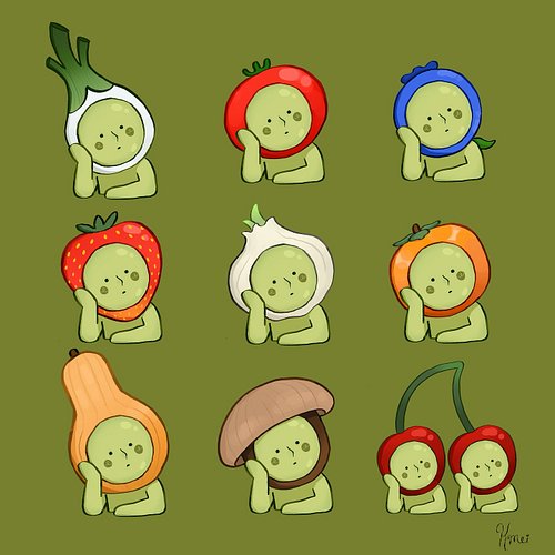 Stickers for the Gardenskis ✨

What’s your favorite? Mine is probably the cherries like a lot of others. 🍒

I changed the ora...