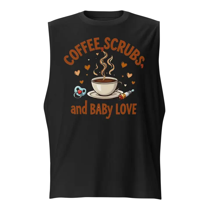 Coffee, Scrubs, and Baby Love Muscle Tank product image (1)