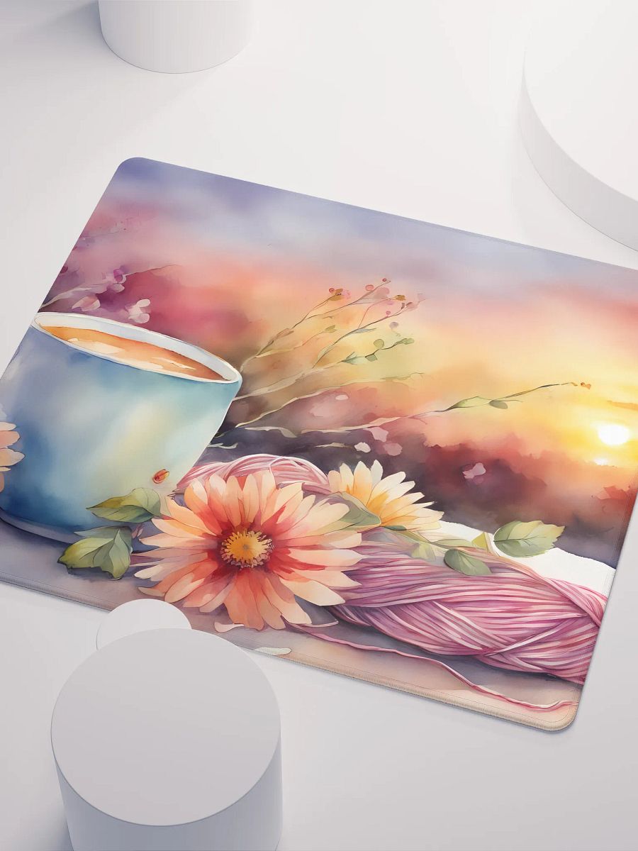 A Cup of Tasty at Sunrise, Gaming Mouse Pad, 2 Sizes product image (3)