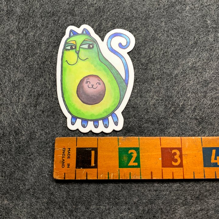 Avo-cat-o Sticker product image (2)