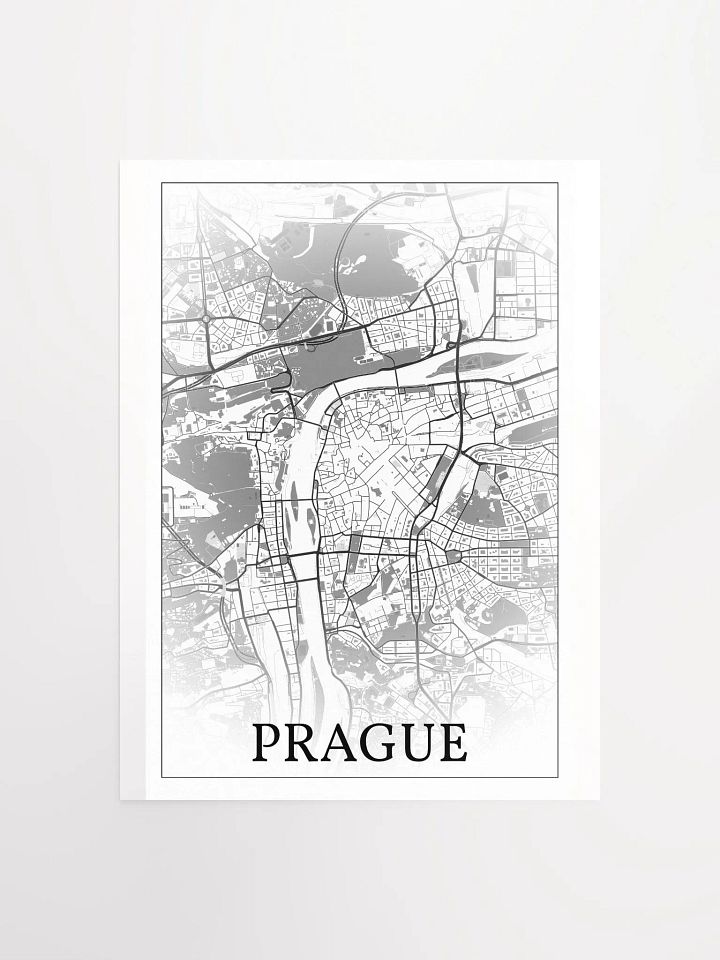 Prague, Czechia, city map print product image (3)