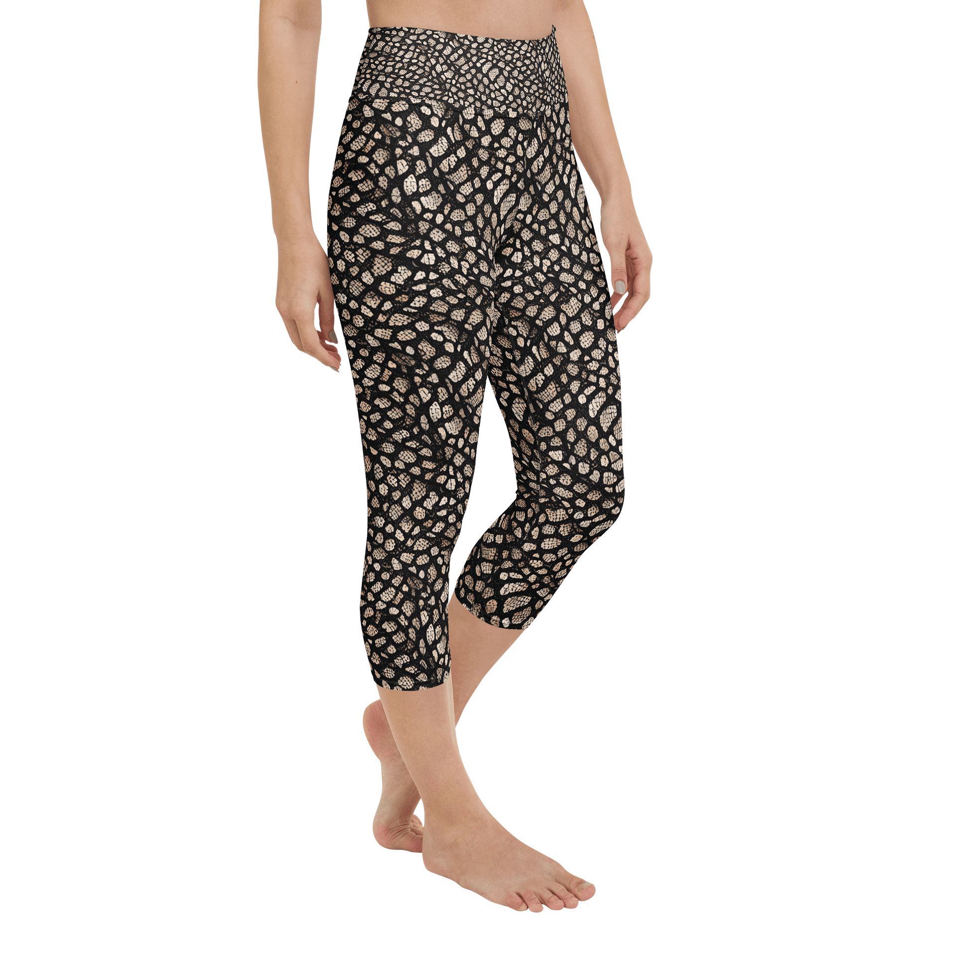 Brown Skin Snake Capri Leggings product image (2)