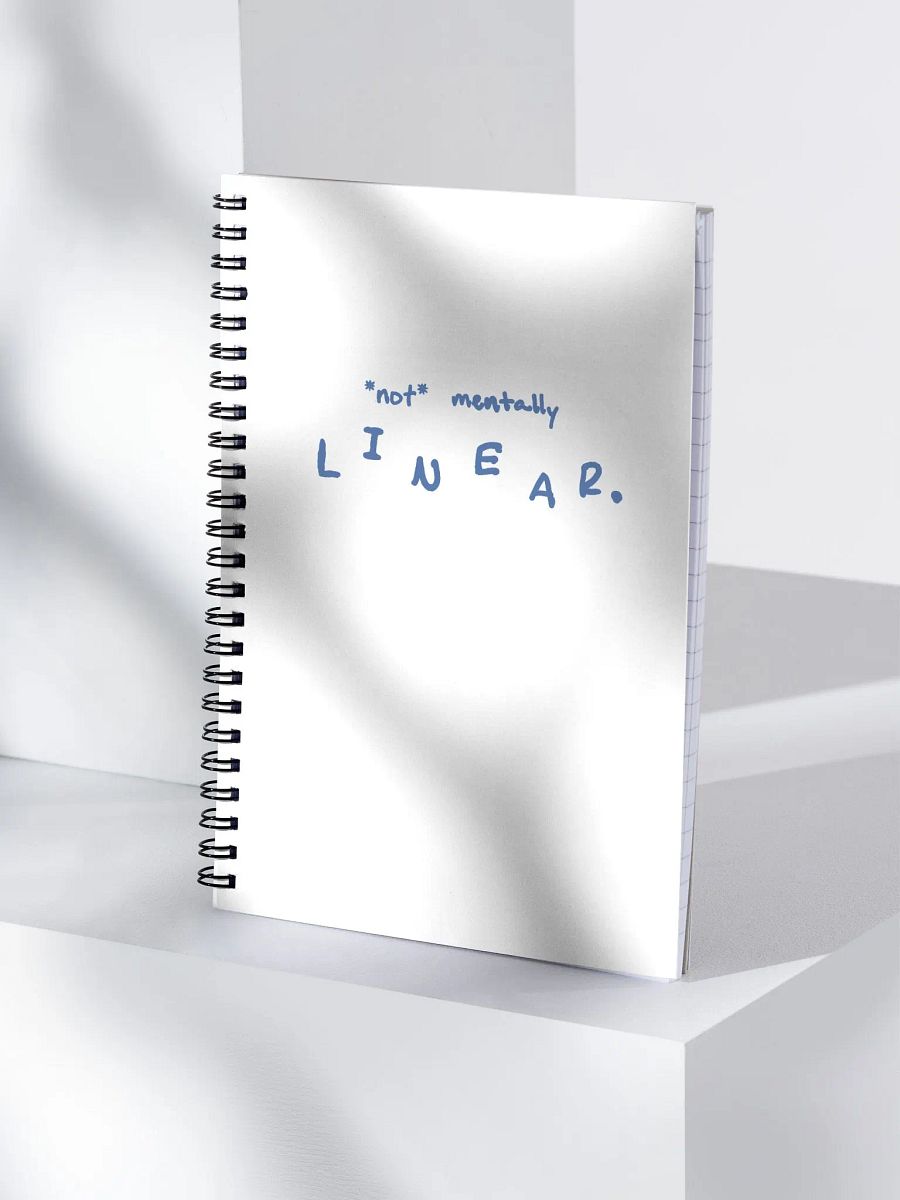 *not* mentally linear. (teal design) notebook product image (3)