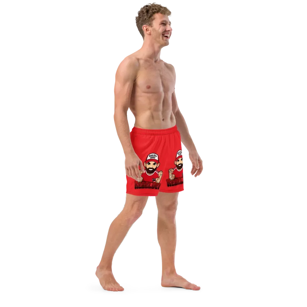 RebelDev red swim trunks product image (12)