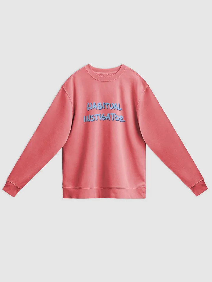 HABITUAL INSTIGATOR (blue and purple shadow design) printed pigment crewneck product image (15)