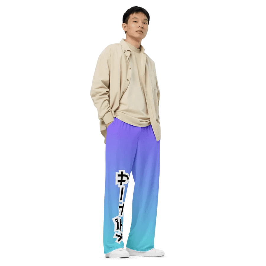 Katacana Wide Leg Pants - aqua product image (8)