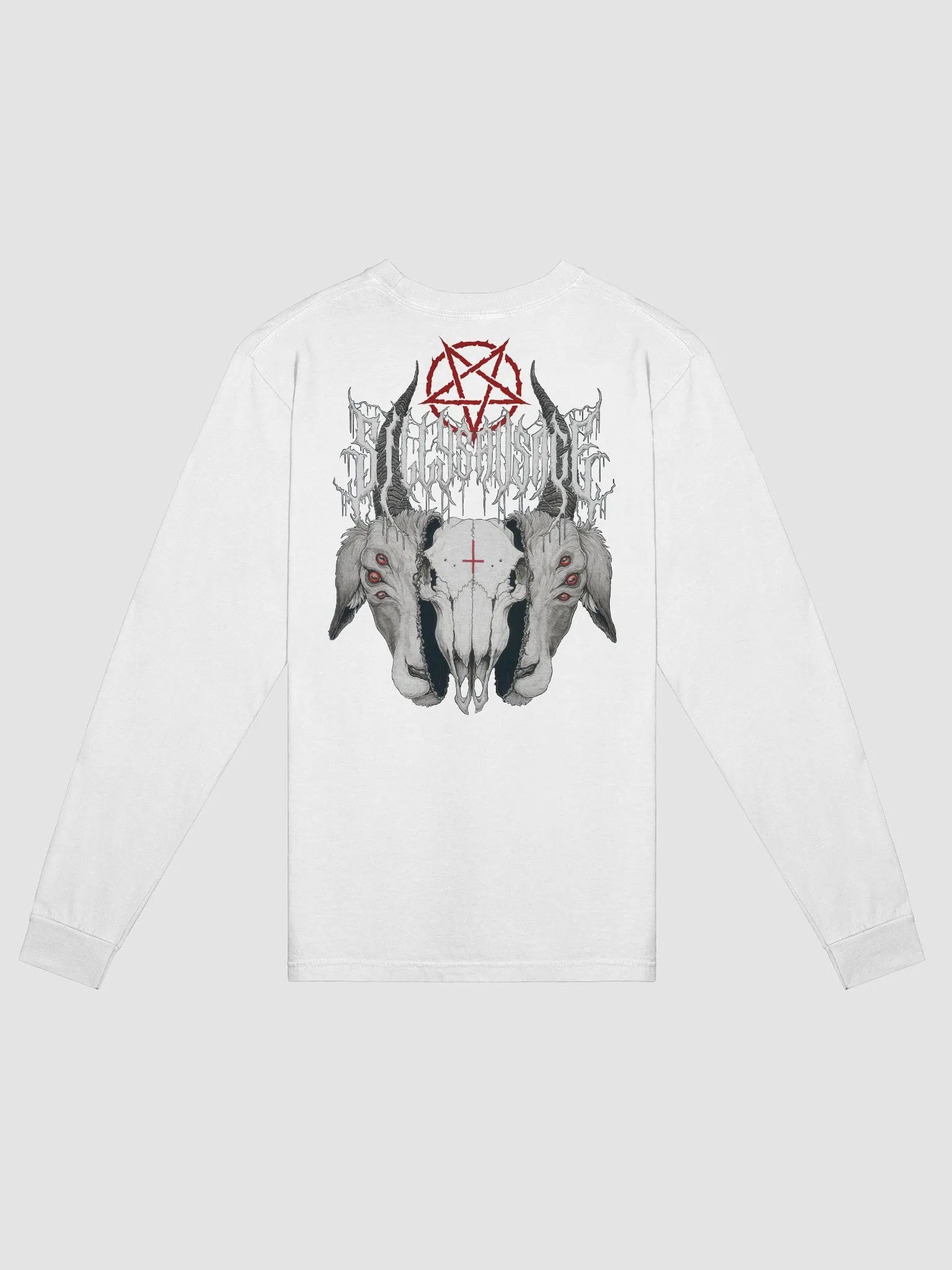 Sillysau5age Deathmetal Longsleeve T-Shirt (Black) product image (2)