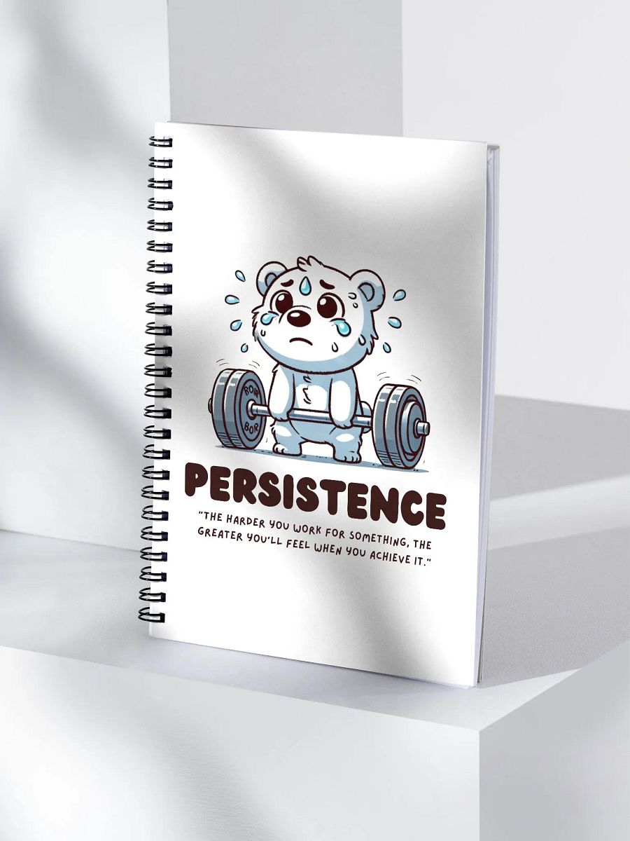 Persistence Bear Spiral Notebook product image (4)