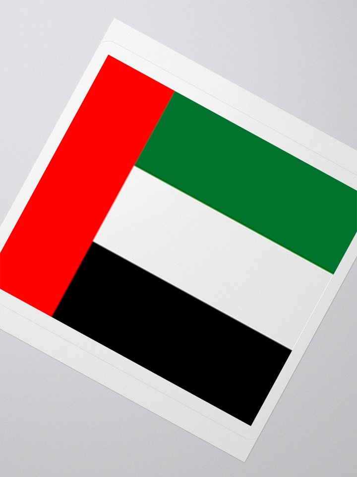 UAE Flag Sticker | Vertical Stripes Design | Durable Vinyl | 3 Sizes product image (6)