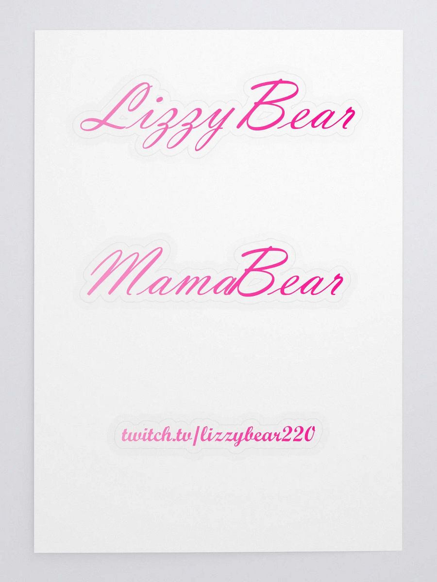 LizzyBear Sticker Sheet product image (3)