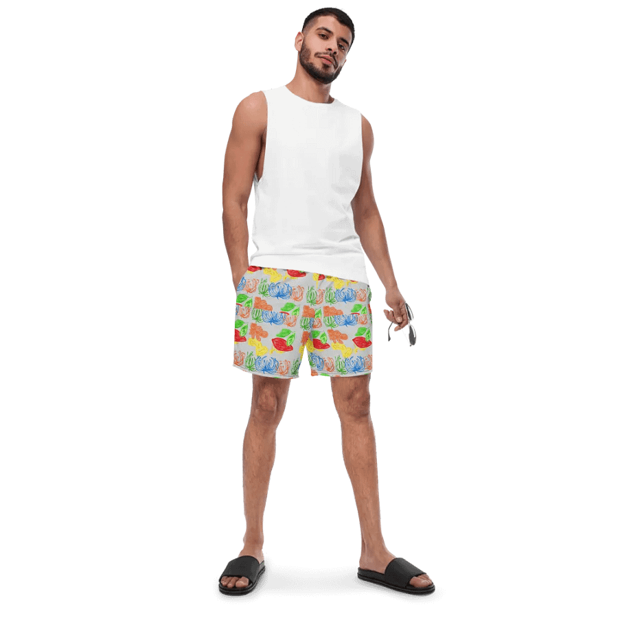 Soft and silky classic men's swim trunks product image (5)